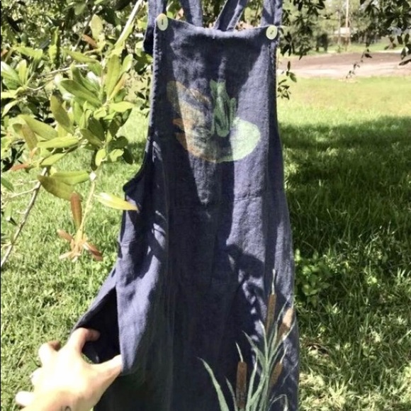 Vintage Boho Overall Dress - Picture 3 of 6